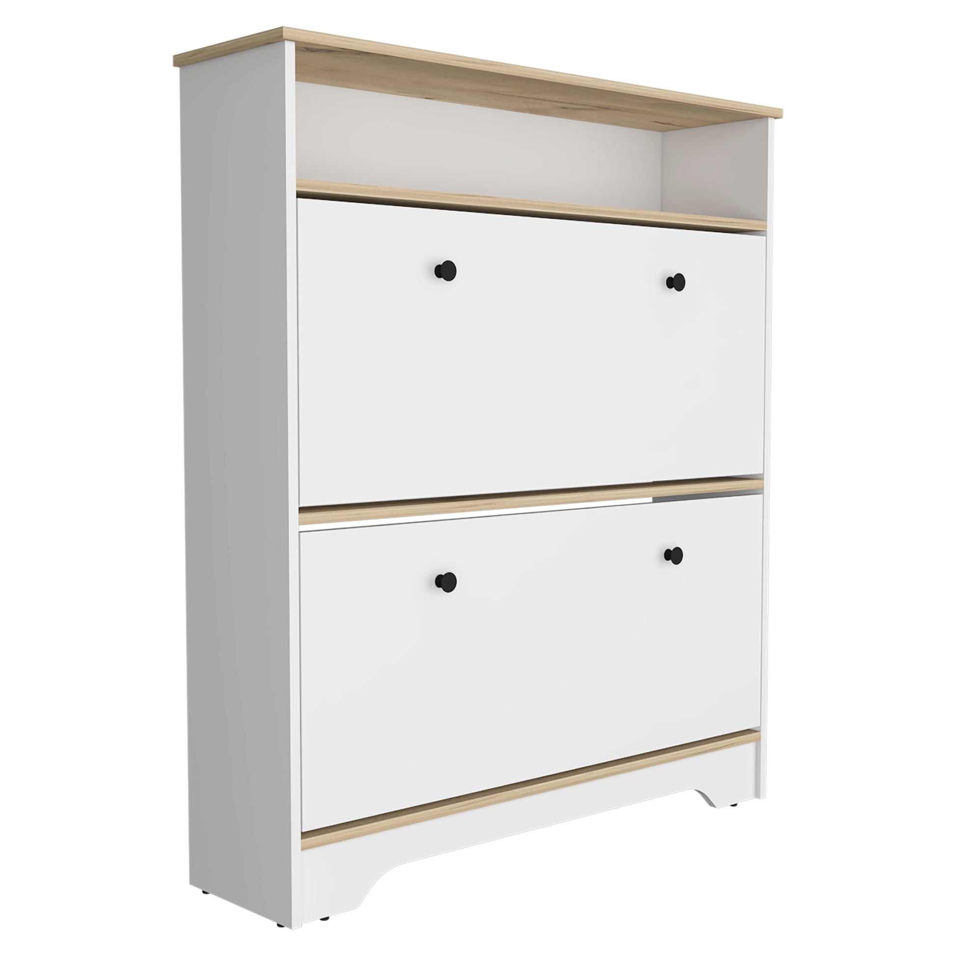 Brandford Shoe Rack, Superior Top, Two Shelves Multicolor Bedroom Modern Mdf Engineered Wood