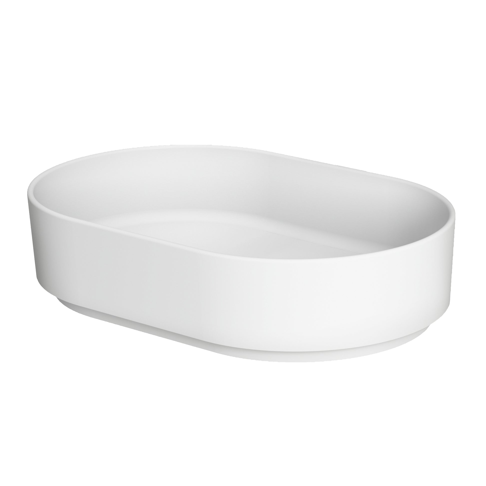 Solid Surface Basin Matte White Contemporary Solid Surface