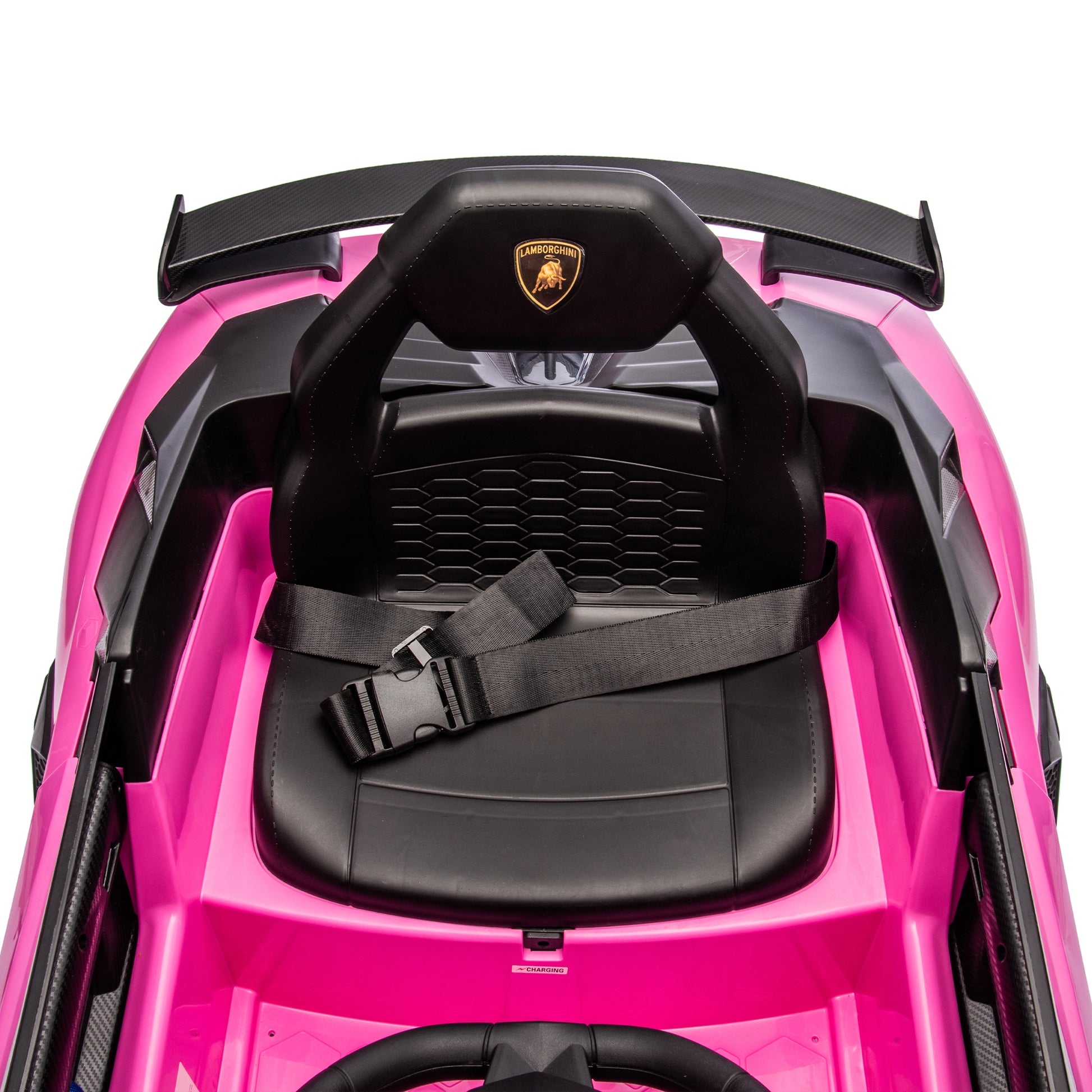 12V Kids Ride On Car W Parents Remote Control,Licensed Lamborghini Aventador Xago,Hydraulic Pressure Door,Slow Start,Early Education,Bluetooth,Adjustable Volume,Mp3,Usb,Led Lights For Kids Aged 2 4. Pink 50 99 Lbs Polypropylene