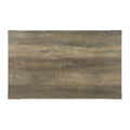 Rustic Oak Coffee Table With Bottom Shelf Rustic Primary Living Space Shelves Rectangular Wood Metal