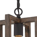 1 Light Steel Lantern Dimmable Farmhouse Pendant Ul Certified Walnut Ceiling Lights Steel Metal