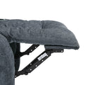 Massage Recliner Charcoal Fabric
