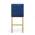 Barstool Navy Blue Velvet