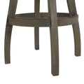 Williams 31In Swivel Bar Stool With Armrests, Heathered Grey Linen Gray Foam Linen