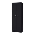 Charlotte Black Pantry Cabinet With 4 Doors And 5