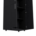 Hazel Armoire In Melamine With 2 Doors4 Shelves And 2 Clothes Hanging Bar Black Bedroom Contemporary Particle Board Melamine