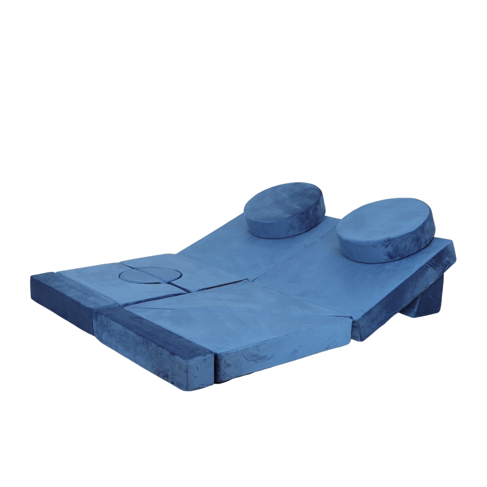 14Pcs Kids Sofa Modular Play Couch,Child Sectional Sofa To Boost Creativity,Boys And Girls Diy Creativing Playroom Couch Furniture For Toddlers Conertible Foam And Floor Cushion Blue Blue Foam Foam