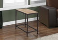 Accent Table, Side, End, Nightstand, Lamp, Living Room, Bedroom, Brown Tile, Brown Metal, Transitional Brown Metal