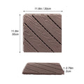 Plastic Composite Deck Tiles Set Of 35Pcs, Composite Decking Resist Rust, Water, Weather, Easy To Diy & Maintain, Ideal For Patios, Balconies, Rooftops, Decks, Indoor&Outdoor, 12X12I Light Coffee Light Coffee Modern Plastic Plastic