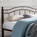 King Size Metal Bed Frame, Under Bed Storage Space, No Box Spring Needed, Durable Use, Copper King Copper Iron