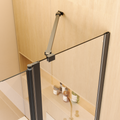 43 In. W * 58 In. H Frameless Folding Shower Doors For Bathtub, 1 4