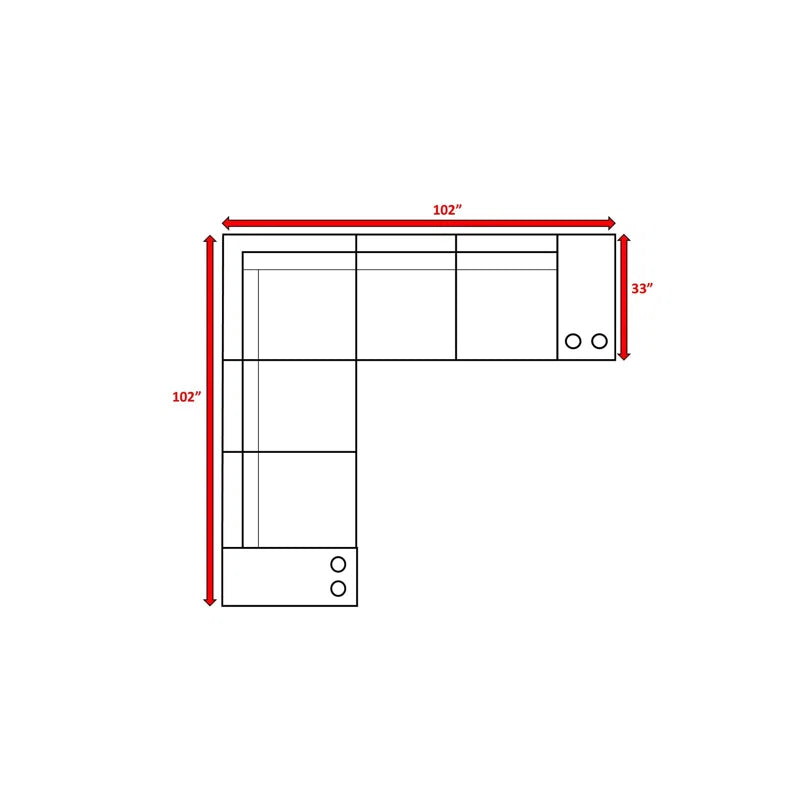 7 Piece Rattan Sectional Sofa Set With Cushions Fully Assembled Grey Mix Wicker