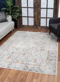 Noble Gc Gen7002 Ivory 2 Ft. 7 In. X 7 Ft. 3 In. Area Rug Beige Polyester