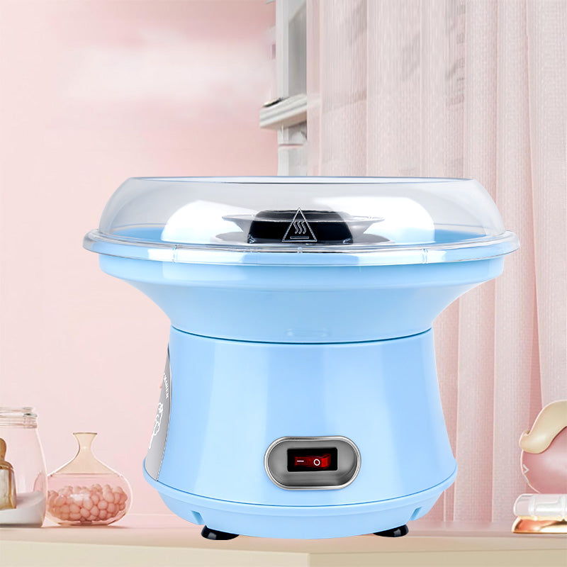 Cotton Candy Machine, Mini Cotton Candy Maker For Kids, Vintage Candy Maker For Christmas Gift, Home, Birthday Family Party Blue Plastic