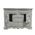 Flora Dresser W Door, Gray Finish Bd02207 Gray Wood