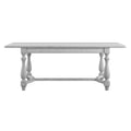 Mariano Gray Dining Table Gray Seats 6 Beach,Contemporary,Mountain Lodge,Transitional Rectangular Solid Wood