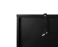 4 Door Cabinet, Sideboard Accent Cabinet, Storage Cabinet For Living Room, Hallway Entryway Kitchen Black Mdf