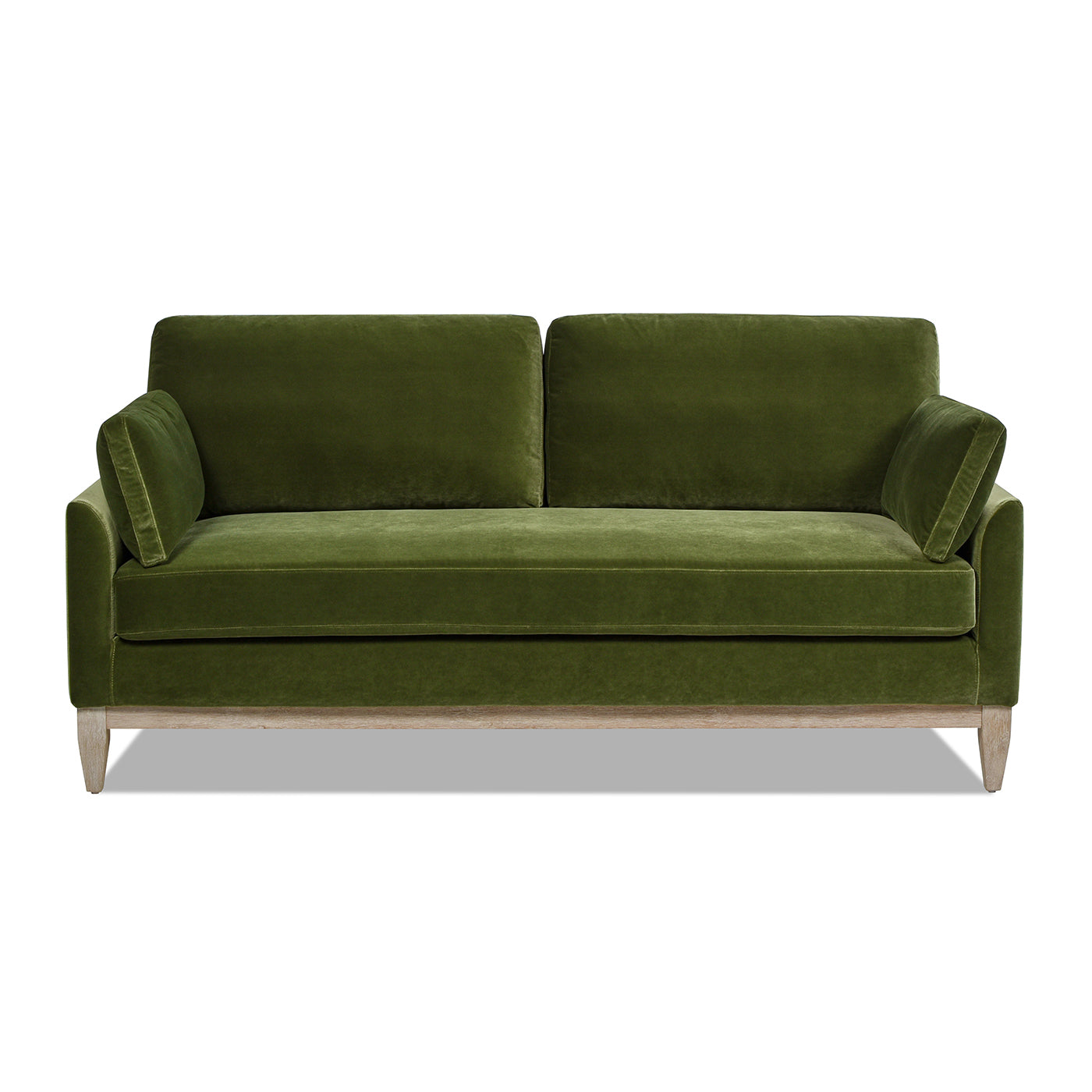 Pasadena 75.5" Modern Farmhouse Sofa, Olive Green Performance Velvet Olive Green Foam Velvet 3 Seat