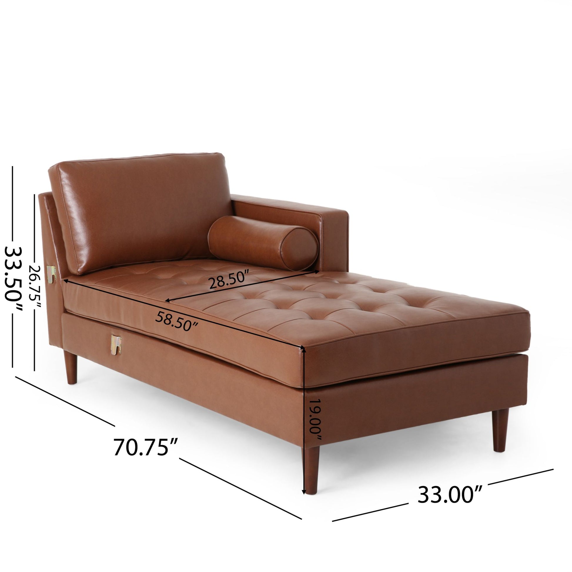 Modern Minimalist 70.75" L Shape Couch With Chaise, 4 Seater Modular Sectional Sofa, Convertible Upholstered Couches For Living Room Bedroom Light Brown, Pu Light Brown Wood Primary Living Space Medium Firm Loose Back Medium Duty Art