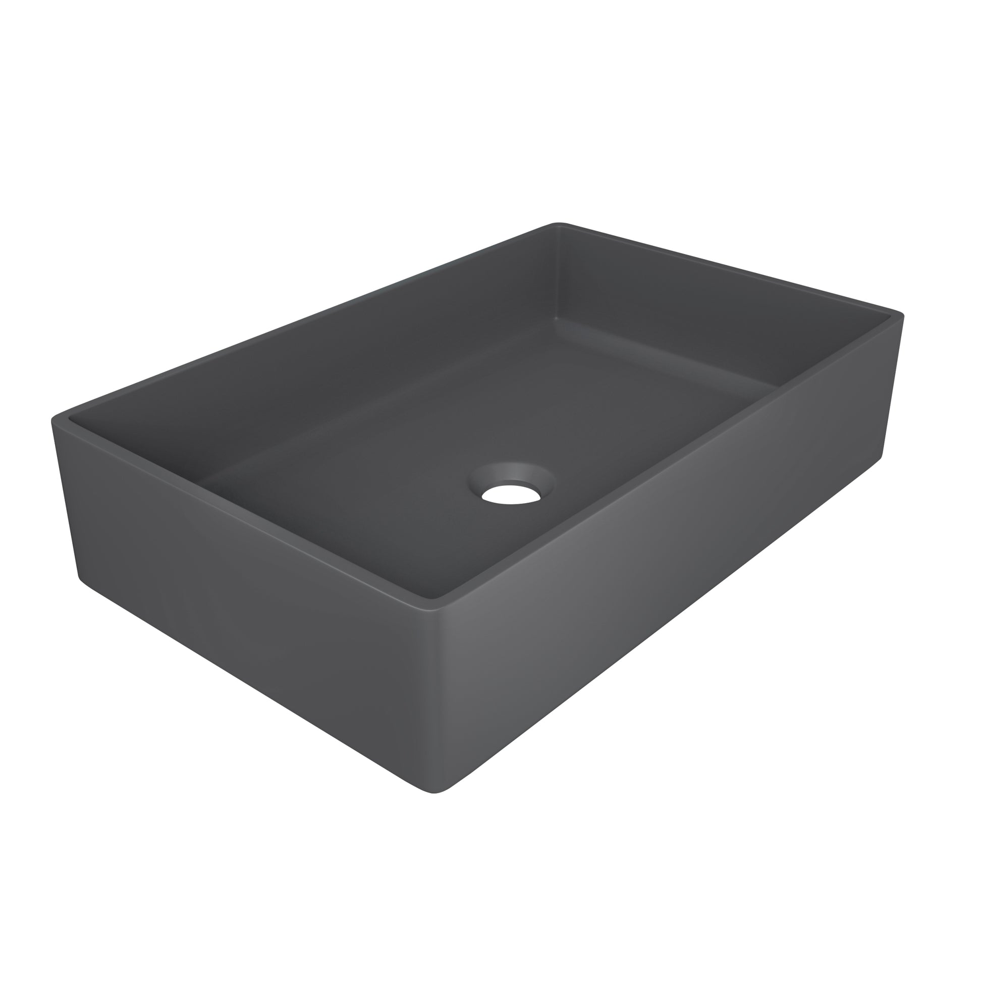 Dark Gray Solid Surface Basin - Dark Gray Solid