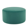 Ottoman Green Foam Velvet