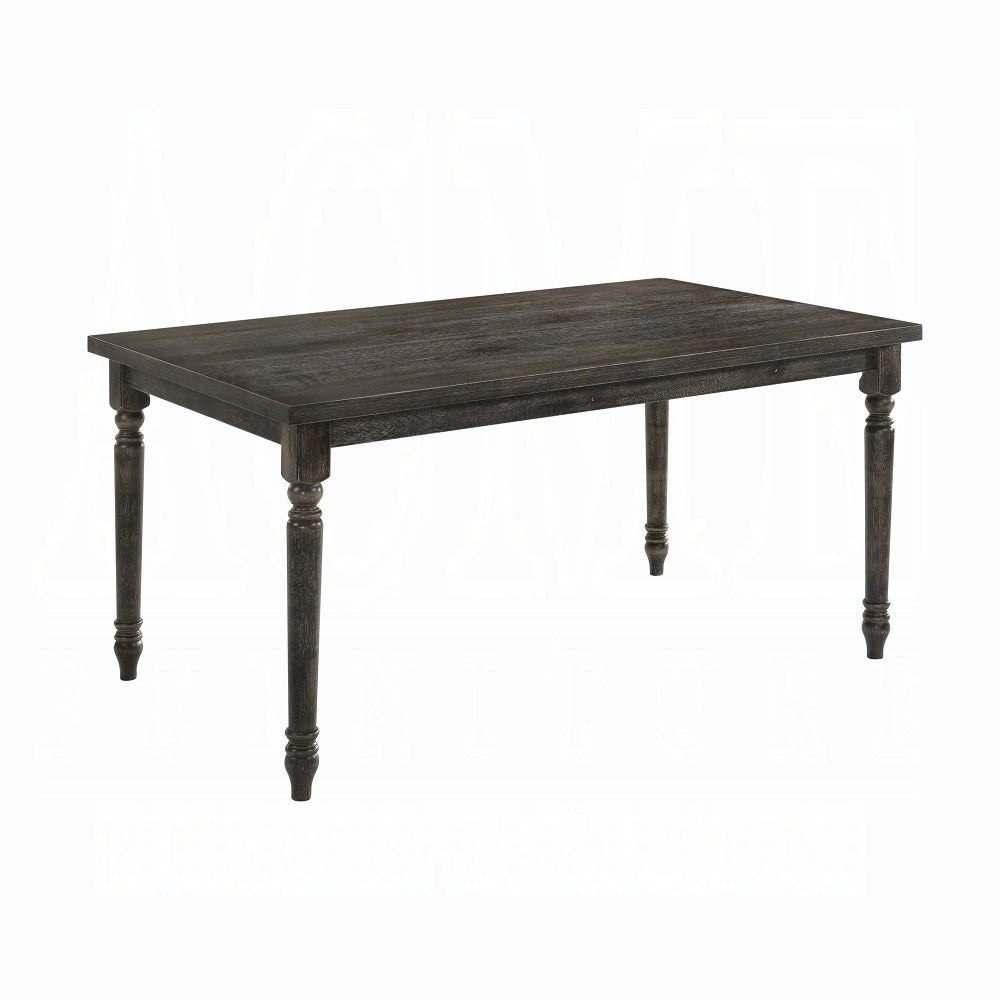 Weathered Grey Dining Table With Rectangular Top Grey Seats 6 Dining Room Rectangular Mdf