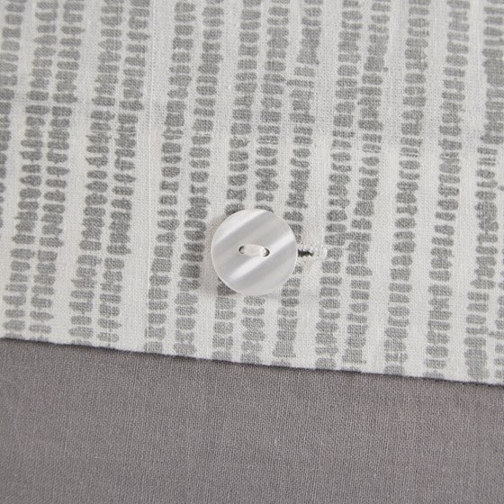 3 Piece Cotton Duvet Cover Set Queen Multicolor Cotton