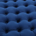 Ottoman Navy Blue Velvet