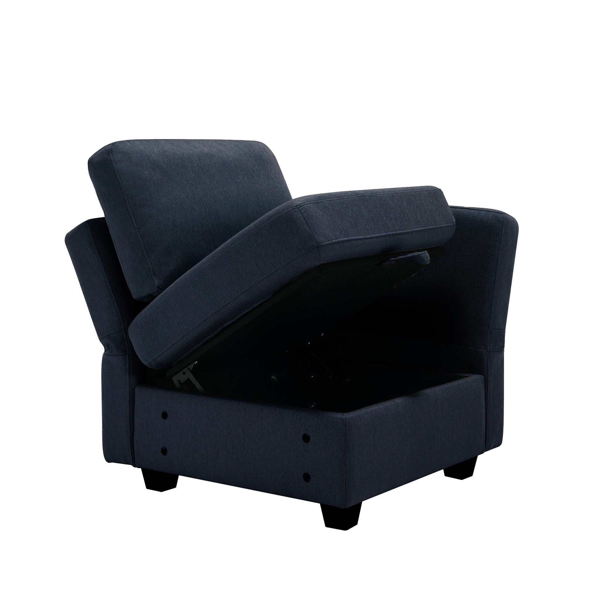 Palmilla Corner Sofa Blue Blue Polyester 1 Seat