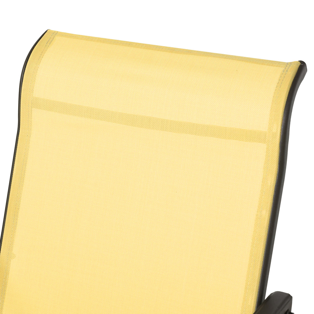 Outsunny 3 Piece Outdoor Gliders Set Bistro Set With Steel Frame, Tempered Glass Top Table For Patio, Garden, Backyard, Lawn, Beige Beige Fabric Metal