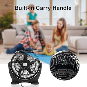 18 Inch 3 Speed Plastic Floor Fans Quiet For Home Commercial, Residential, And Greenhouse Use, Outdoor Indoor, Black Black Plastic