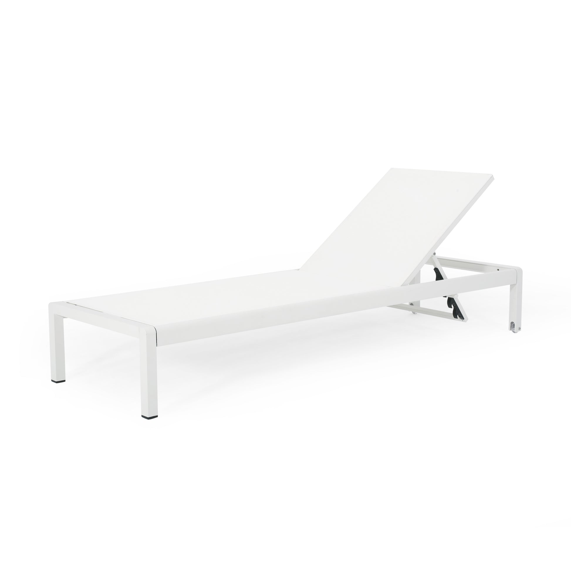 Cape Coral Kd Chaise Lounge Gry Mp2 Set Of 2 White Wood