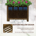 Outsunny Wooden Raised Garden Bed With Trellis, 57