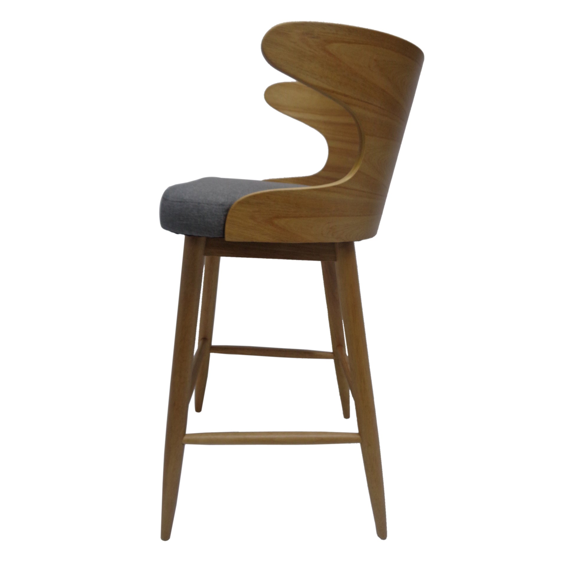 Bar Chair Charcoal Fabric