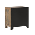 Lisque Brown 2 Drawer Nightstand Brown Solid Wood