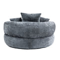 Coolmore Lazy Sofa Durable Comfort Lounger High Back Bean Bag Chair Couch With Three Pillows For Adults And Kids, Indoor & Outdoor, Single Gaming Sofa Chair For Bedroom,Office Gray Chenille Gray Foam Chenille 1 Seat