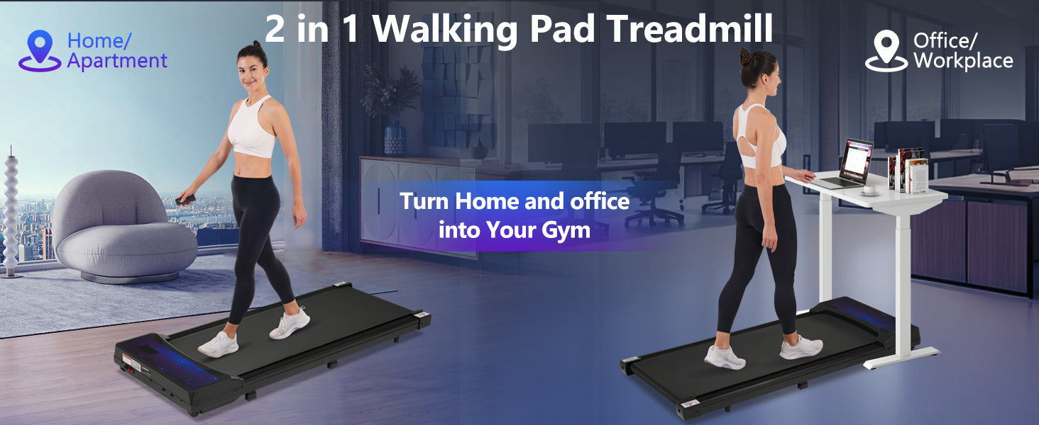 Release 8.10 Walking Pad Under Desk Treadmill For Home Office 2.5Hp Walking Treadmill 0.6 4Mph 300Lbs Capacity Treadmill For Walking Running Remote Control Batterys Black Metal