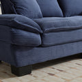 Corduroy Sofa Sleeper Couch Loveseat Sofa With Pillows Comfy Upholstered Deep Seat Sofa For Bedroom,Living Room,Apartment,Office,Dorm Blue Corduroy Blue Foam Upholstered 2 Seat