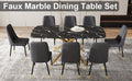 Large Modern Minimalist Rectangular Dining Table With 0.39 