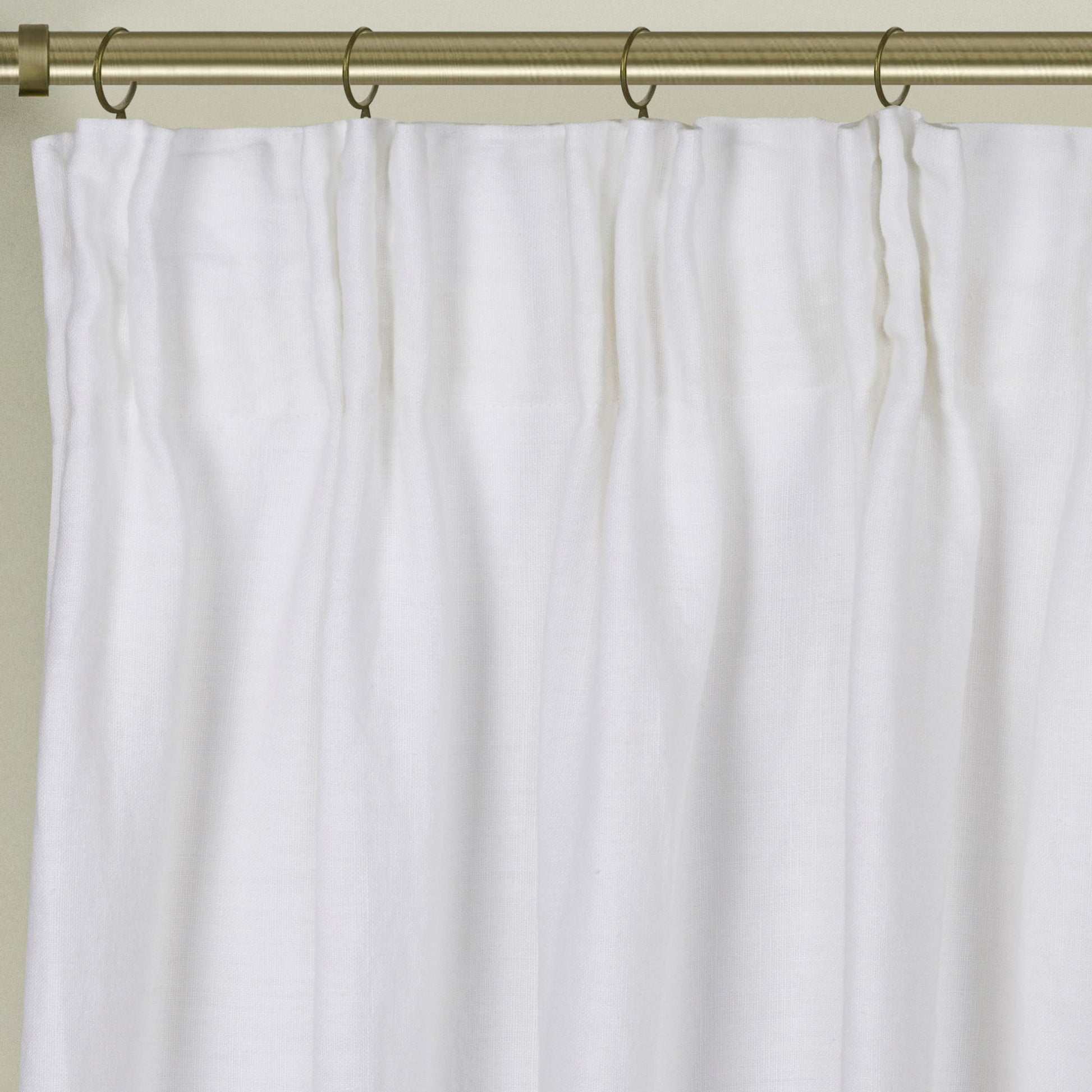 Newport Blackout Curtains For Bedroom, Linen Curtains For Living Room, Window Curtains, Room Darkening Curtains 84 Inches Long, Soft White Soft White Linen