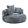 Coolmore Lazy Sofa Durable Comfort Lounger High Back Bean Bag Chair Couch With Three Pillows For Adults And Kids, Indoor & Outdoor, Single Gaming Sofa Chair For Bedroom,Office Gray Chenille Gray Foam Chenille 1 Seat