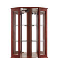 6 Shelf Corner Curio Display Cabinet With Lights