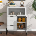 Sideboard With 3 Drawers ,1 Door And 1 Glass Door