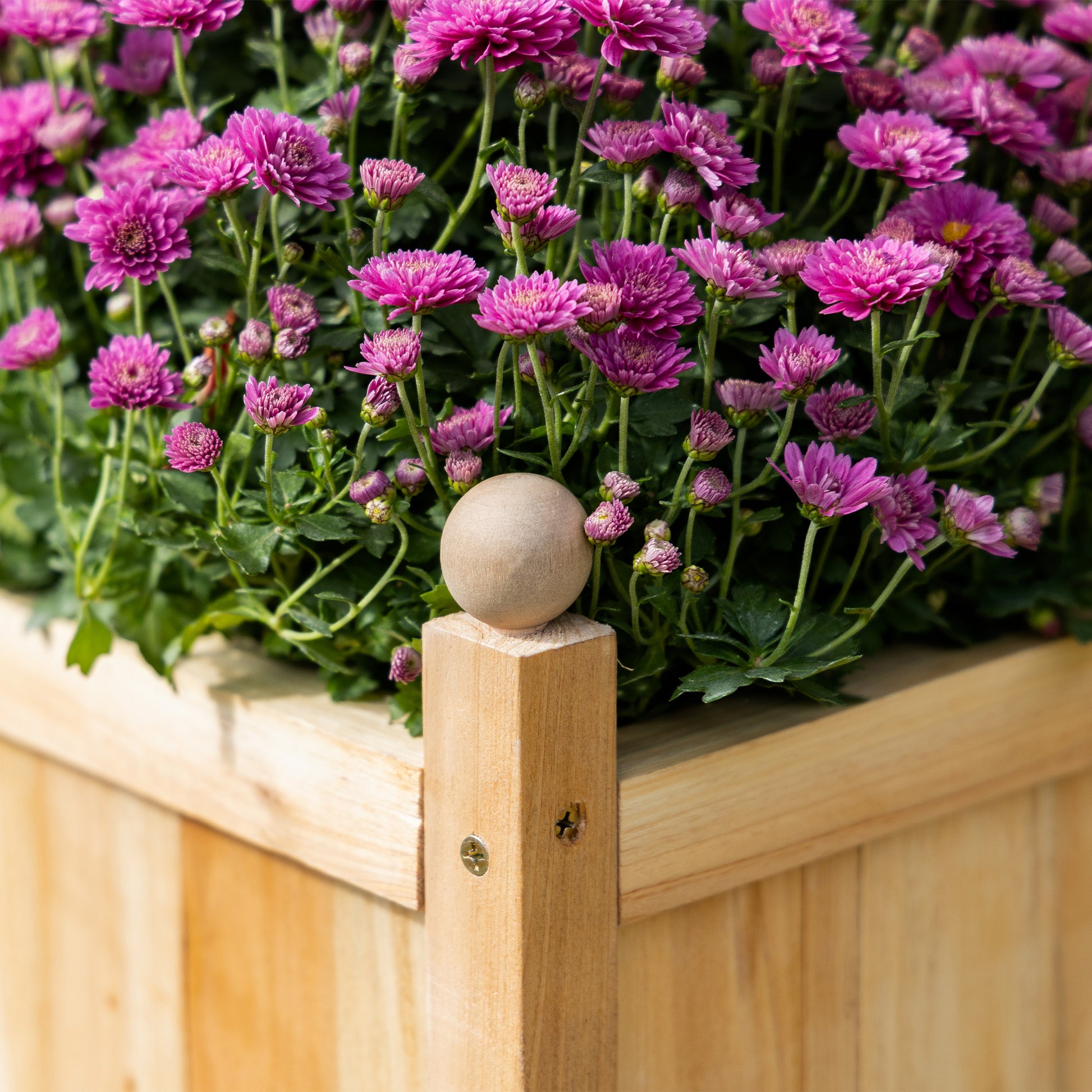 Outsunny Wooden Raised Garden Bed With Trellis, Outdoor Planter Box With Drainage Crevices For Climbing Vine Plants Flowers, 12" X 12" X 49" Natural Wood