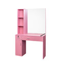 Salon Station Barber Stations Styling Station Barber Beauty Spa Salon Equipment Set With Mirror Pink Mdf