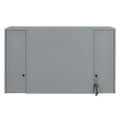 Twin Size Murphy Bed With Drawers, Cabinets And Usb Ports,Gray Twin Gray Mdf Lvl