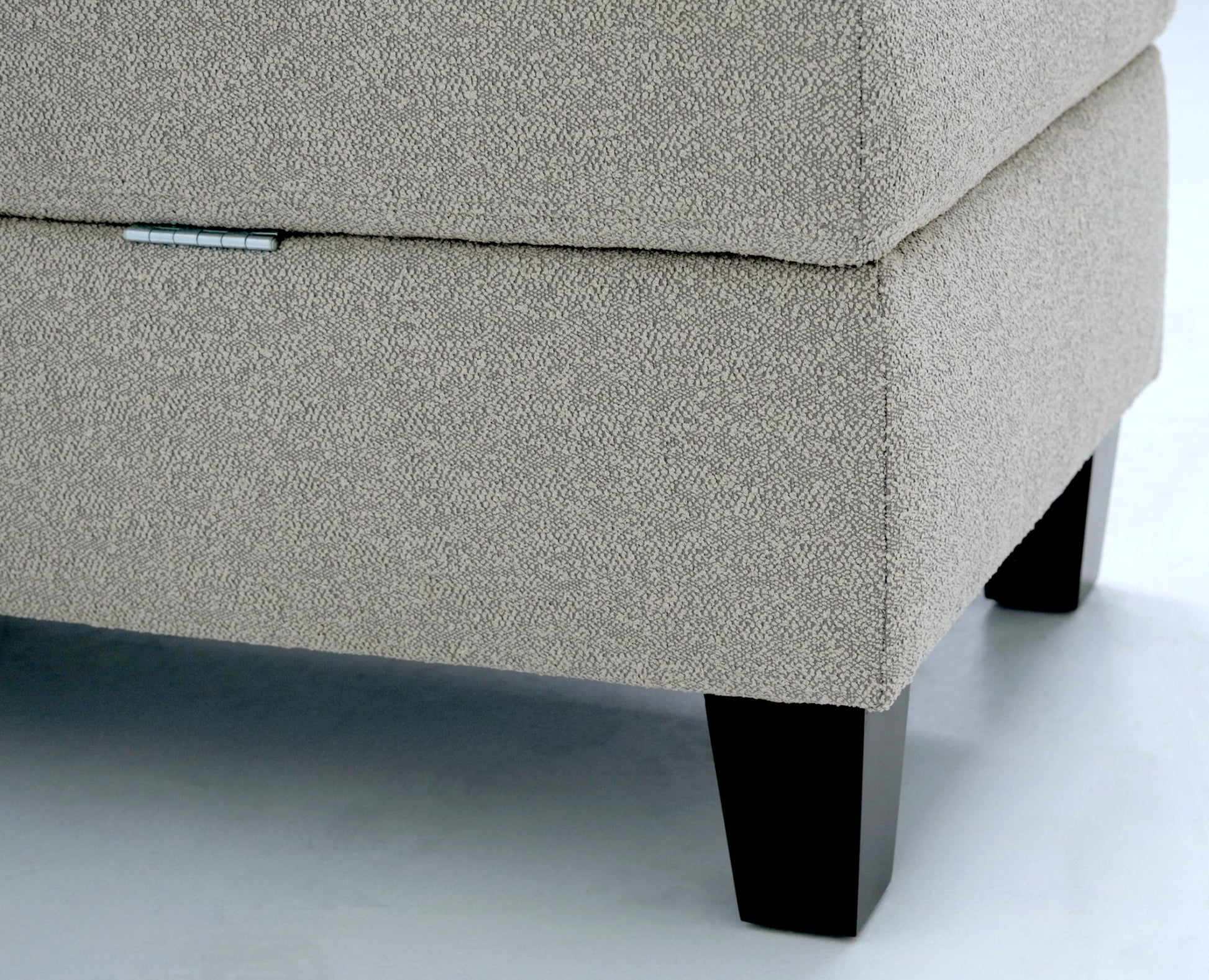 Drason Gray Storage Ottoman Gray Foam Engineered Wood