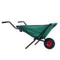 Collapsible Wheelbarrow 176 Lbs Folding Yard Garden Wheelbarrow Foldable Lightweight Gardening Heavy Duty Oxford Cloth Green Lawn Cart For Grass, Leaf, Garden Supplies, 10