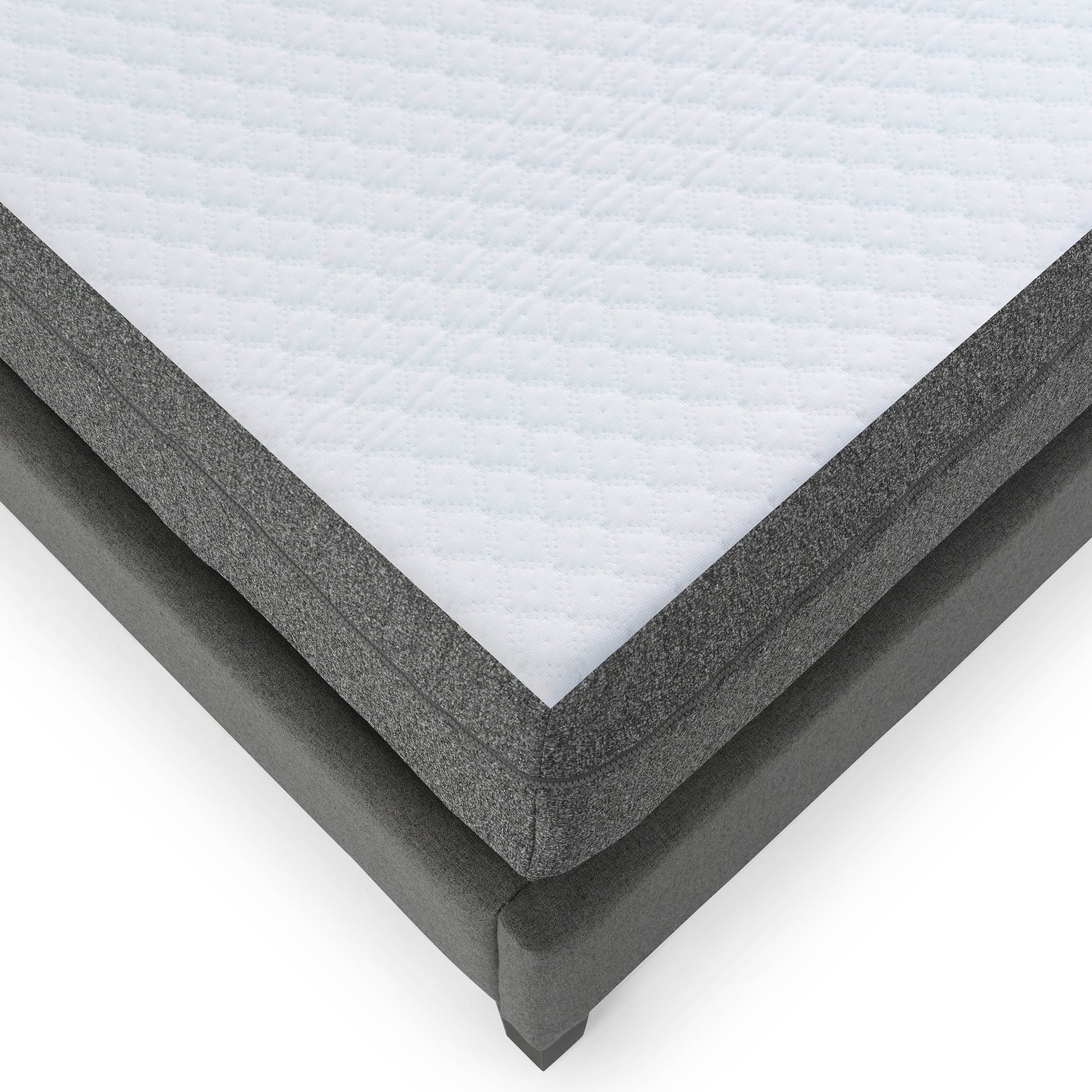 8" Daisy Firm Memory Foam Mattress With Edge Support And Air Grid King White Foam King