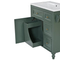 30'' Bathroom Vanity With Top Sink, Modern Bathroom Storage Cabinet With 2 Drawers And A Tip Out Drawer, Single Sink Bathroom Vanity Same As N710S130001F Green Bathroom Modern Solid Wood Mdf Resin